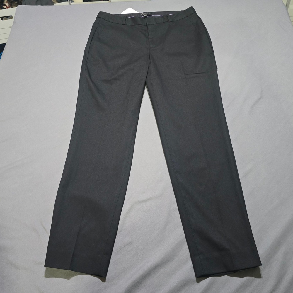 Banana Republic pants Women 10 Black Ryan Curvy Fit Straight Leg Mid Rise
